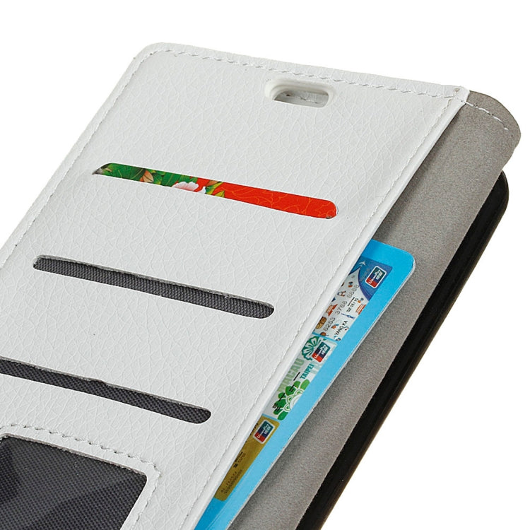 Litchi Texture Horizontal Flip Leather Case for Galaxy J4+, with Holder & Card Slots & Photo Frame