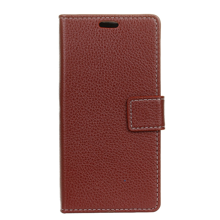 Litchi Texture Horizontal Flip Leather Case for Galaxy J4+, with Holder & Card Slots & Photo Frame