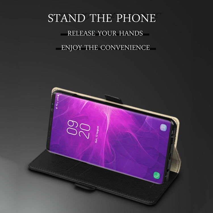 DZGOGO MILO Series PC + PU Horizontal Flip Leather Case for Samsung Galaxy Note 9, with Holder & Card Slot & Wallet
