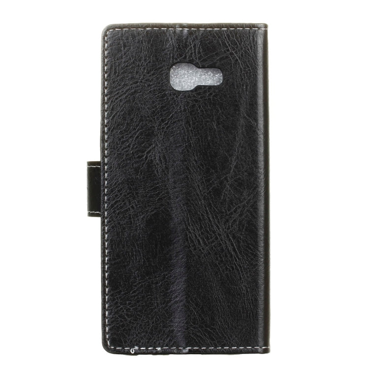 Retro Crazy Horse Texture Horizontal Flip Leather Case for Galaxy J4+, with Holder & Card Slots & Photo Frame