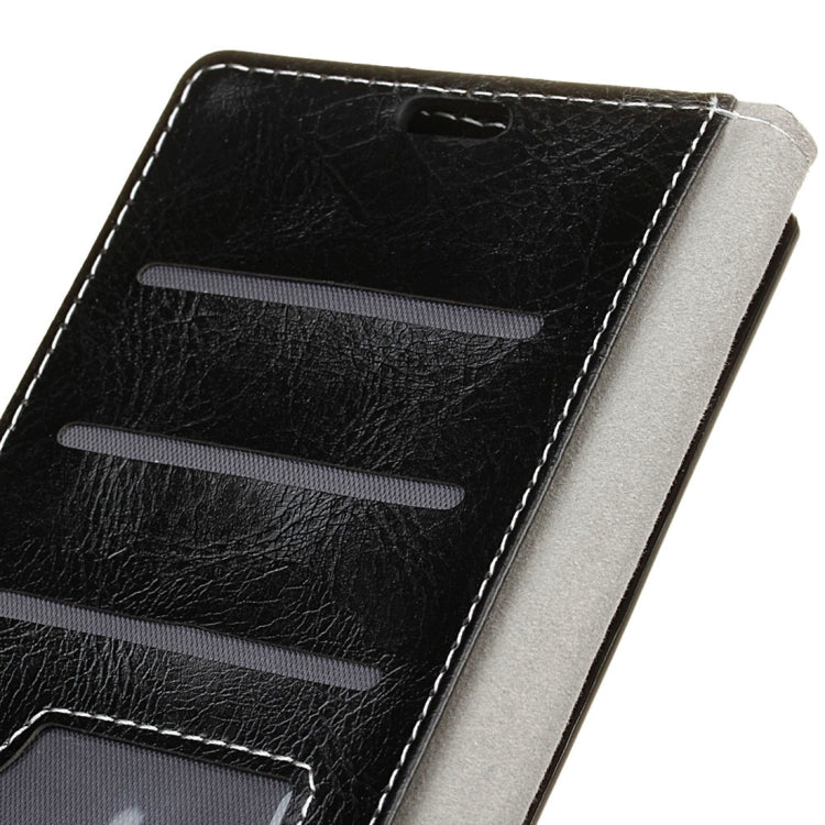 Retro Crazy Horse Texture Horizontal Flip Leather Case for Galaxy J4+, with Holder & Card Slots & Photo Frame
