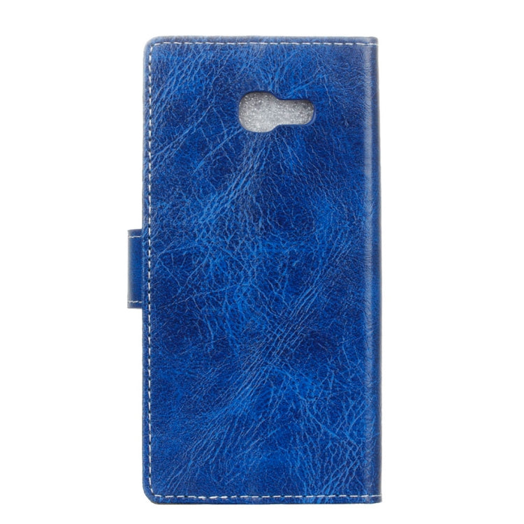 Retro Crazy Horse Texture Horizontal Flip Leather Case for Galaxy J4+, with Holder & Card Slots & Photo Frame