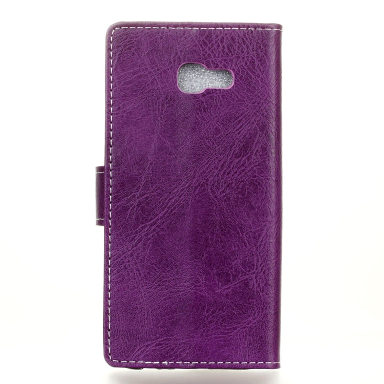 Retro Crazy Horse Texture Horizontal Flip Leather Case for Galaxy J4+, with Holder & Card Slots & Photo Frame