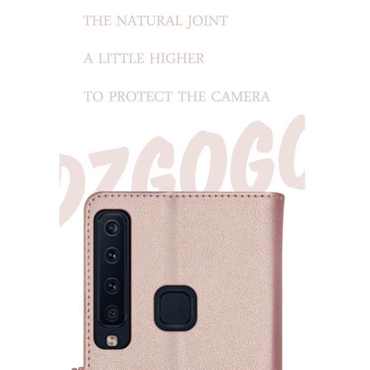 DZGOGO MILO Series PC + PU Horizontal Flip Leather Case for Samsung Galaxy A9 (2018), with Holder & Card Slot & Wallet