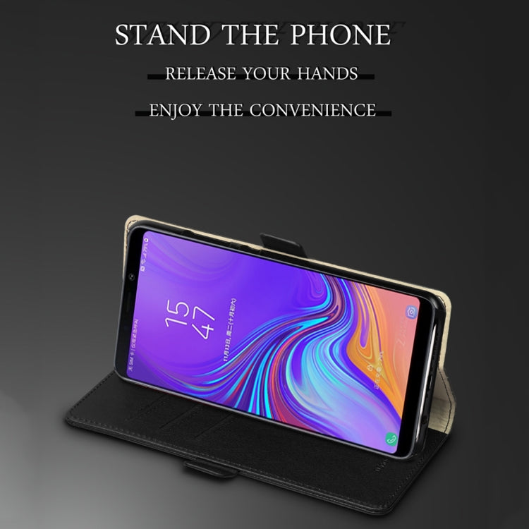 DZGOGO MILO Series PC + PU Horizontal Flip Leather Case for Samsung Galaxy A9 (2018), with Holder & Card Slot & Wallet