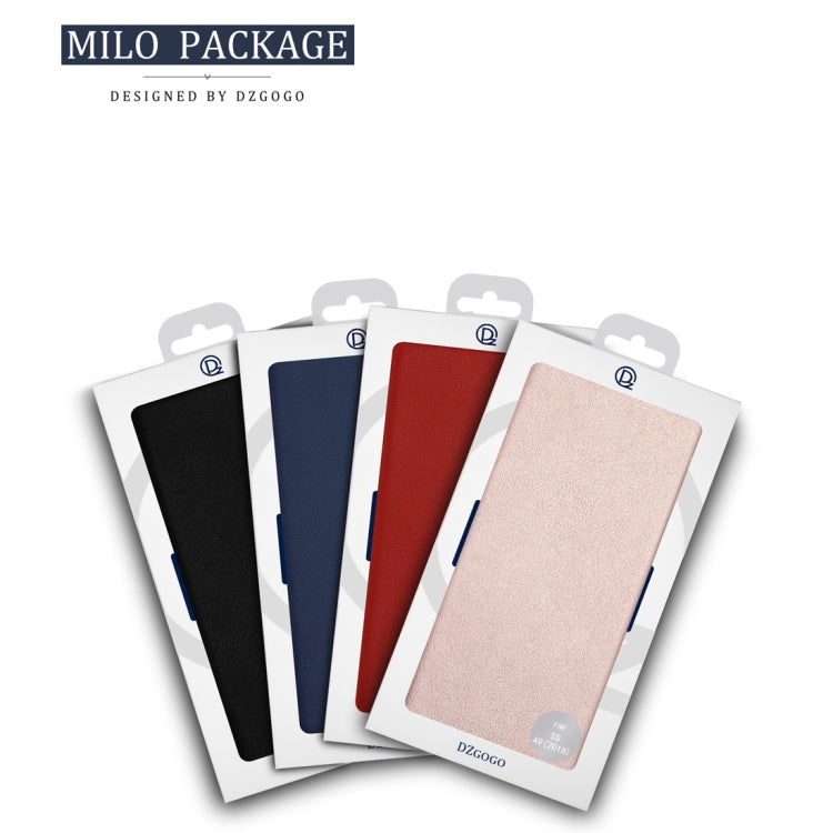 DZGOGO MILO Series PC + PU Horizontal Flip Leather Case for Samsung Galaxy A9 (2018), with Holder & Card Slot & Wallet