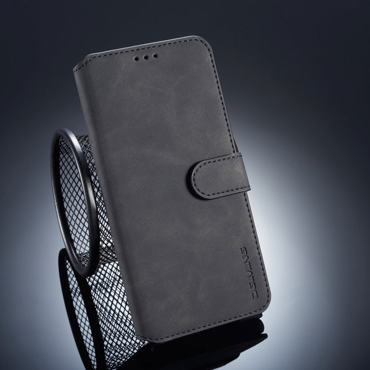 DG.MING Retro Oil Side Horizontal Flip Case for Galaxy A9 (2018), with Holder & Card Slots & Wallet