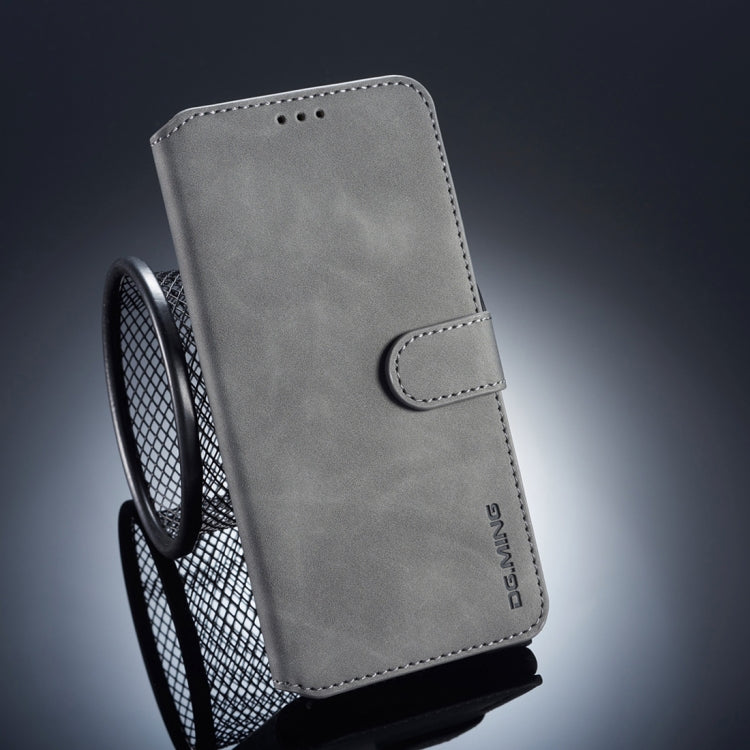 DG.MING Retro Oil Side Horizontal Flip Case for Galaxy A9 (2018), with Holder & Card Slots & Wallet