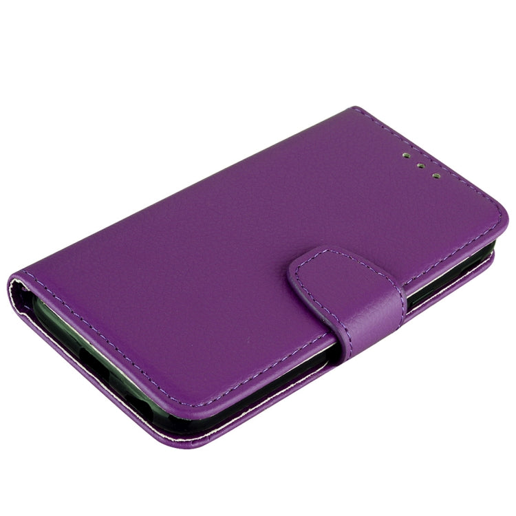 Litchi Texture Horizontal Flip Leather Case for Galaxy A7 (2018), with Holder & Card Slots & Wallet & Lanyard