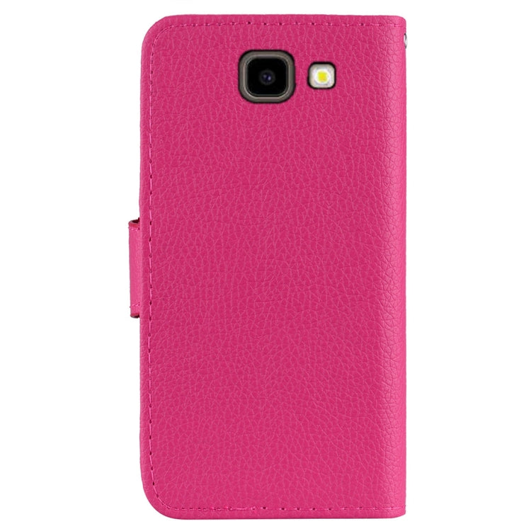 Litchi Texture Horizontal Flip Leather Case for Galaxy J4+, with Holder & Card Slots & Wallet & Lanyard