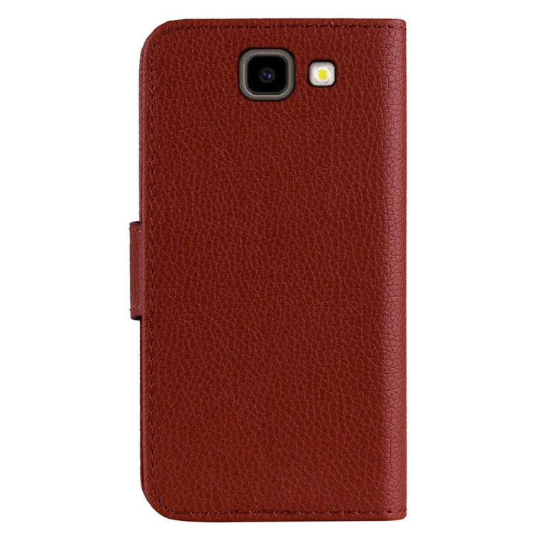 Litchi Texture Horizontal Flip Leather Case for Galaxy J4+, with Holder & Card Slots & Wallet & Lanyard