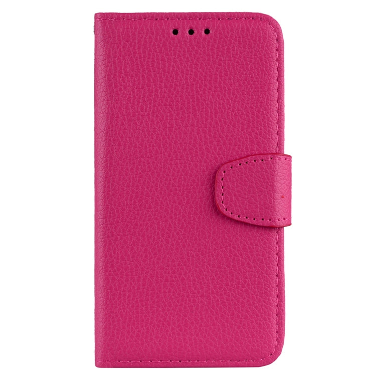 Litchi Texture Horizontal Flip Leather Case for Galaxy J6+, with Holder & Card Slots & Wallet & Lanyard