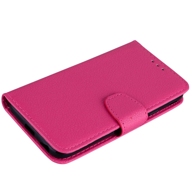 Litchi Texture Horizontal Flip Leather Case for Galaxy J6+, with Holder & Card Slots & Wallet & Lanyard