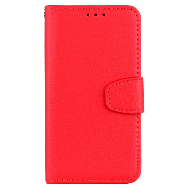 Litchi Texture Horizontal Flip Leather Case for Galaxy J6+, with Holder & Card Slots & Wallet & Lanyard