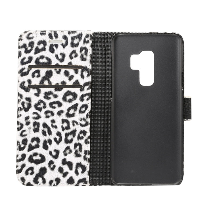 For Galaxy S9+ Leopard Pattern PU + PC Horizontal Flip Leather Case with Holder & Card Slots & Wallet