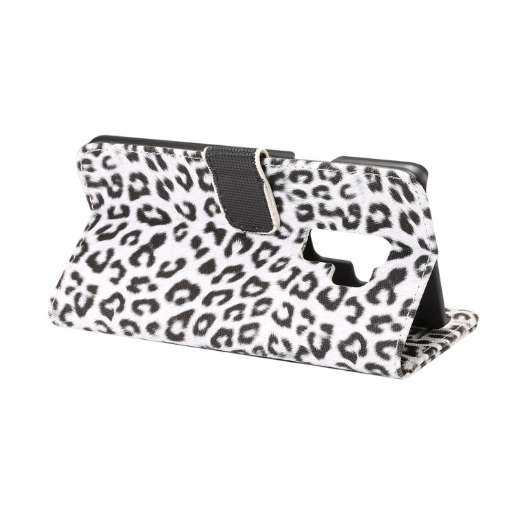 For Galaxy S9+ Leopard Pattern PU + PC Horizontal Flip Leather Case with Holder & Card Slots & Wallet