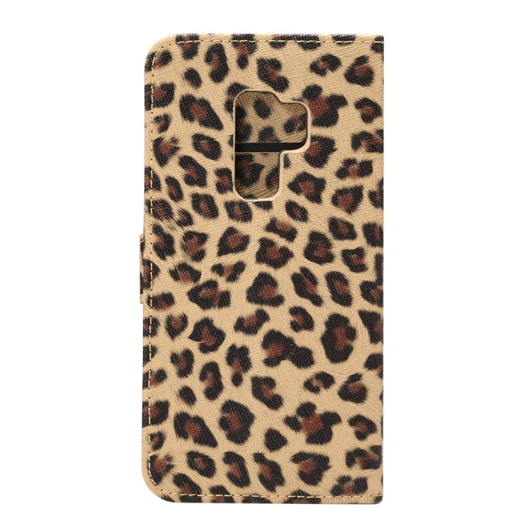 For Galaxy S9+ Leopard Pattern PU + PC Horizontal Flip Leather Case with Holder & Card Slots & Wallet