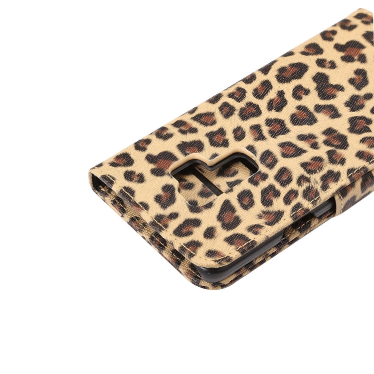 For Galaxy S9+ Leopard Pattern PU + PC Horizontal Flip Leather Case with Holder & Card Slots & Wallet