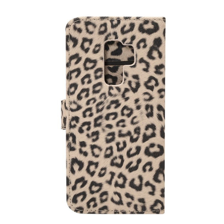 For Galaxy S9+ Leopard Pattern PU + PC Horizontal Flip Leather Case with Holder & Card Slots & Wallet