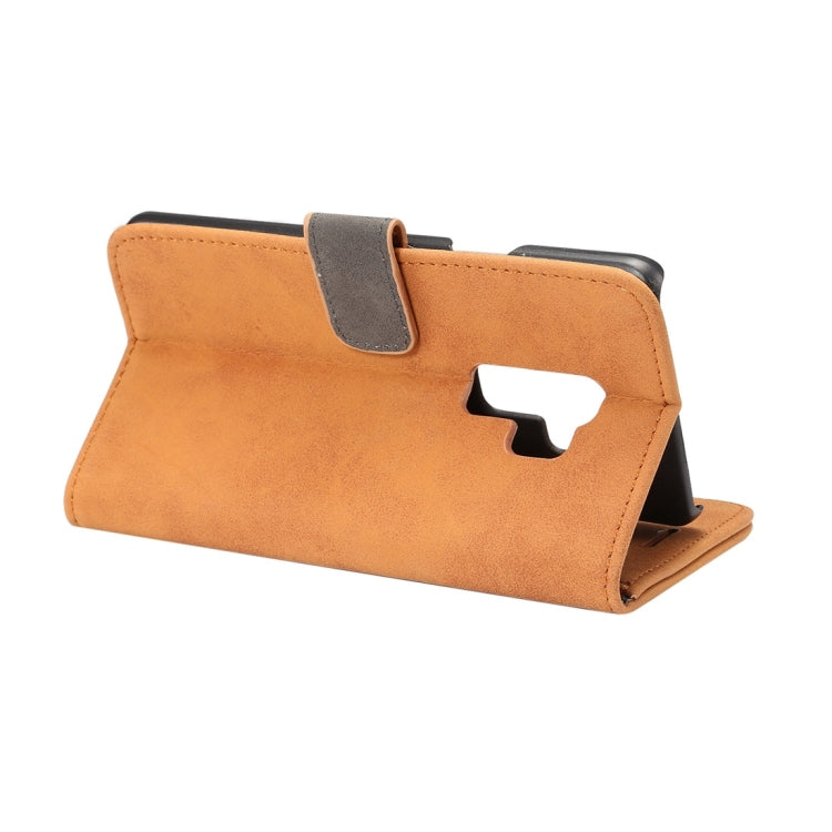 For Galaxy S9+ Sheep Bar Material PU + PC Horizontal Flip Leather Case with Holder & Card Slots & Wallet