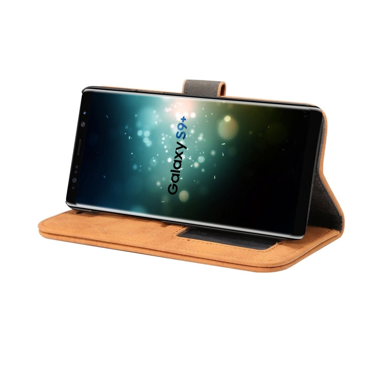 For Galaxy S9+ Sheep Bar Material PU + PC Horizontal Flip Leather Case with Holder & Card Slots & Wallet