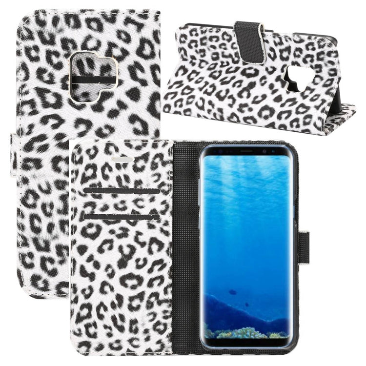 For Galaxy S9 Leopard Pattern PU + PC Horizontal Flip Leather Case with Holder & Card Slots & Wallet