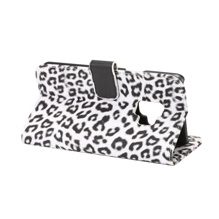 For Galaxy S9 Leopard Pattern PU + PC Horizontal Flip Leather Case with Holder & Card Slots & Wallet