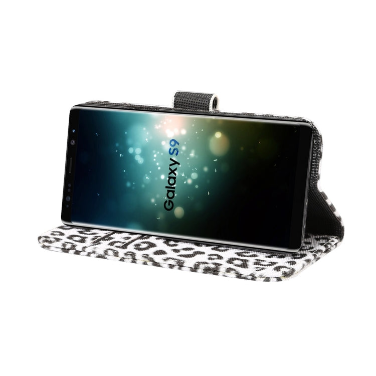 For Galaxy S9 Leopard Pattern PU + PC Horizontal Flip Leather Case with Holder & Card Slots & Wallet