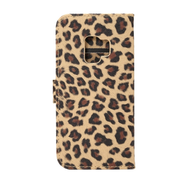 For Galaxy S9 Leopard Pattern PU + PC Horizontal Flip Leather Case with Holder & Card Slots & Wallet
