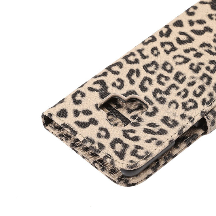 For Galaxy S9 Leopard Pattern PU + PC Horizontal Flip Leather Case with Holder & Card Slots & Wallet