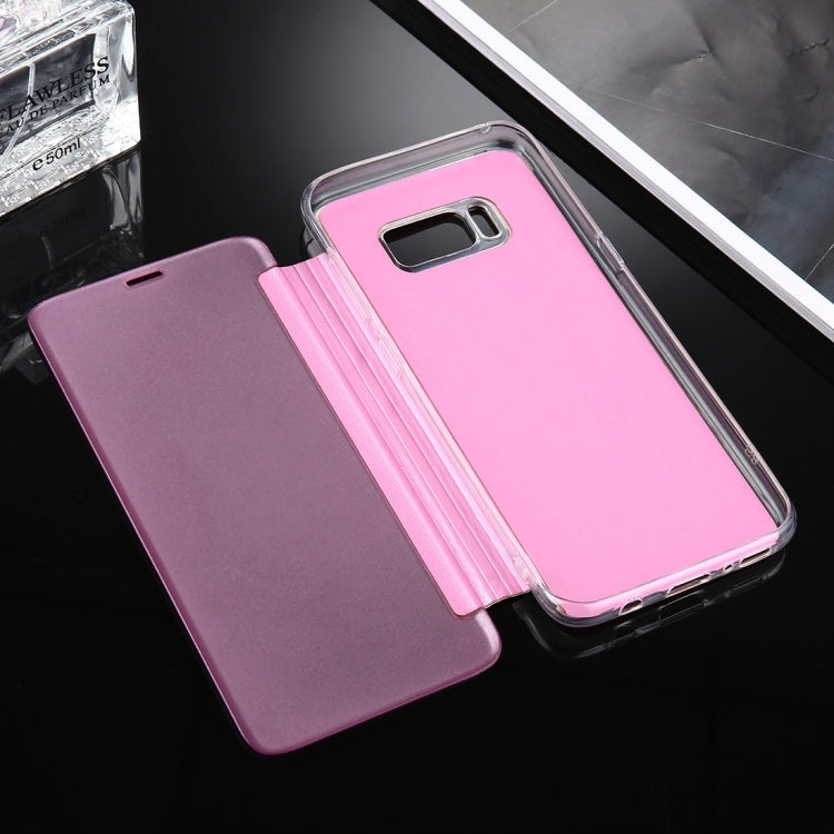 For Galaxy S8 + / G955 Litchi Texture Paste Skin High Transparency Horizontal Flip Leather Case with Sleep / Wake-up Function