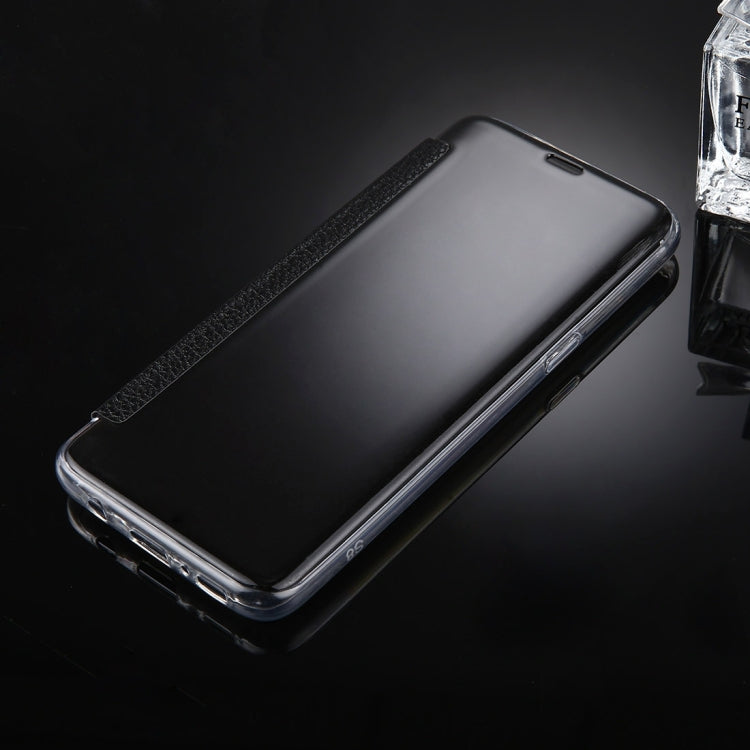 For Galaxy S8 Litchi Texture Paste Skin High Transparency Horizontal Flip Leather Case with Sleep / Wake-up Function