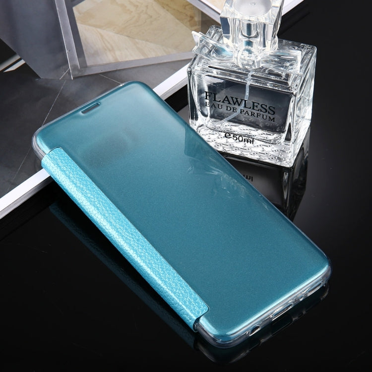 For Galaxy S8 Litchi Texture Paste Skin High Transparency Horizontal Flip Leather Case with Sleep / Wake-up Function