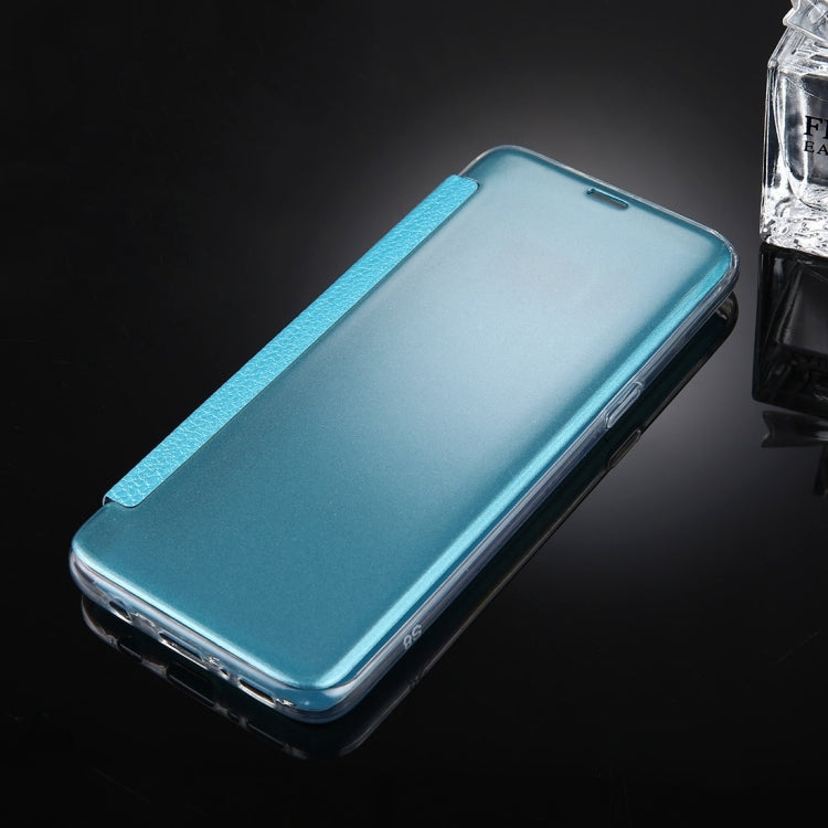 For Galaxy S8 Litchi Texture Paste Skin High Transparency Horizontal Flip Leather Case with Sleep / Wake-up Function