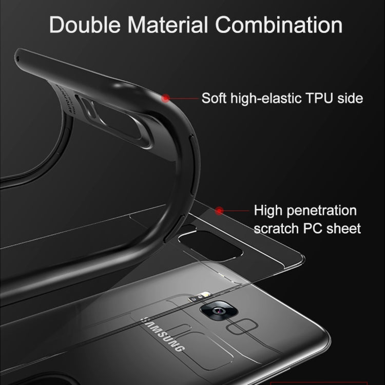 CAFELE for Galaxy S8 Ultra-thin TPU + PC Dropproof Clear Back Protective Case Cover