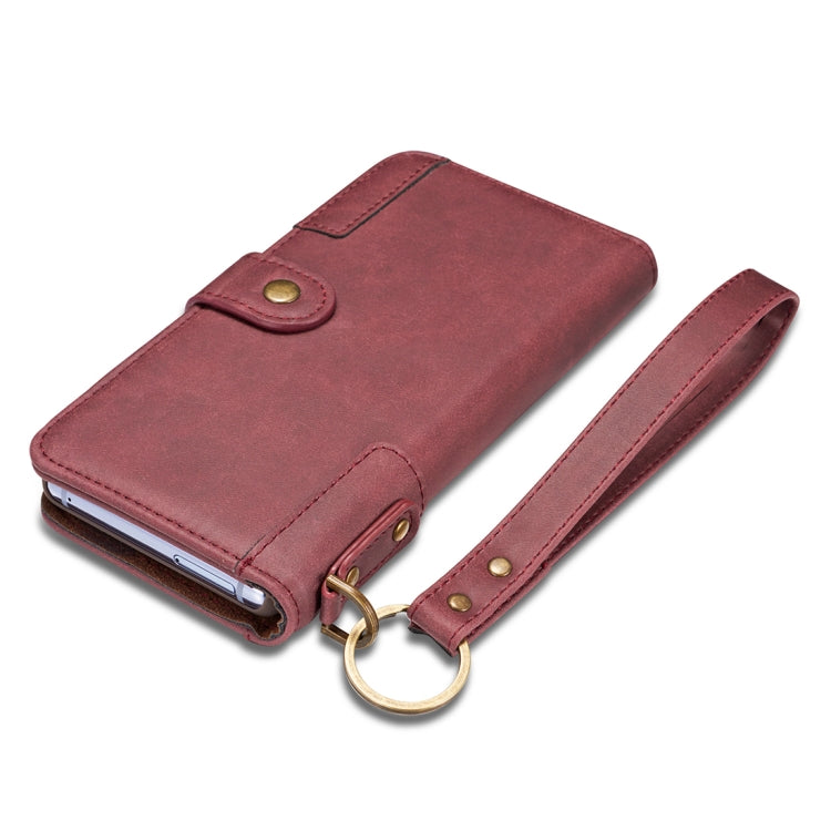 For Galaxy Note 8 Retro Cowhide Texture Horizontal Flip Case with Card Slots & Wallet & Holder & Hand Strap