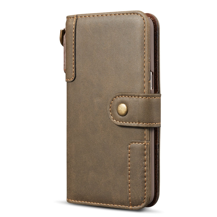 For Galaxy S8 Retro Cowhide Texture Horizontal Flip Case with Card Slots & Wallet & Holder & Hand Strap