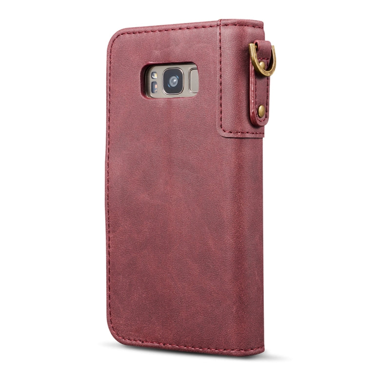 For Galaxy S8 Retro Cowhide Texture Horizontal Flip Case with Card Slots & Wallet & Holder & Hand Strap