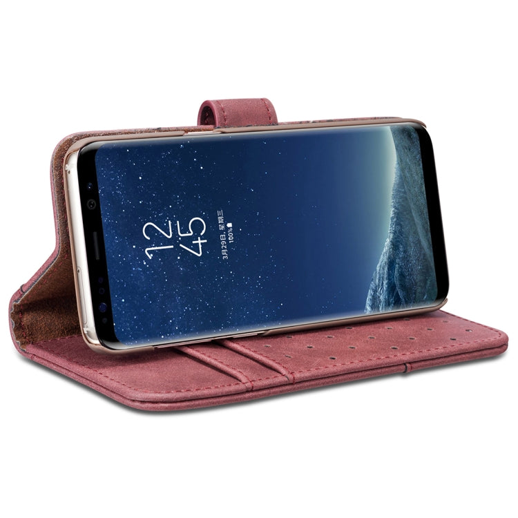 For Galaxy S8 Retro Cowhide Texture Horizontal Flip Case with Card Slots & Wallet & Holder & Hand Strap