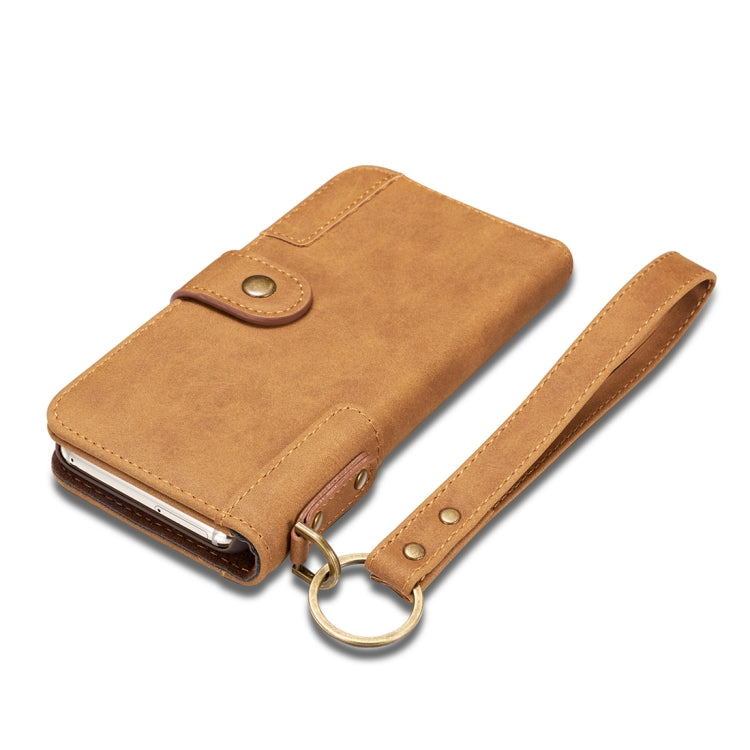 For Galaxy S8 Retro Cowhide Texture Horizontal Flip Case with Card Slots & Wallet & Holder & Hand Strap