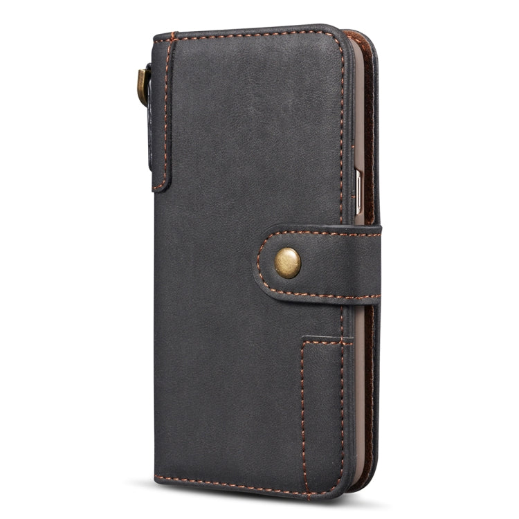 For Galaxy S8+ Retro Cowhide Texture Horizontal Flip Case with Card Slots & Wallet & Holder & Hand Strap