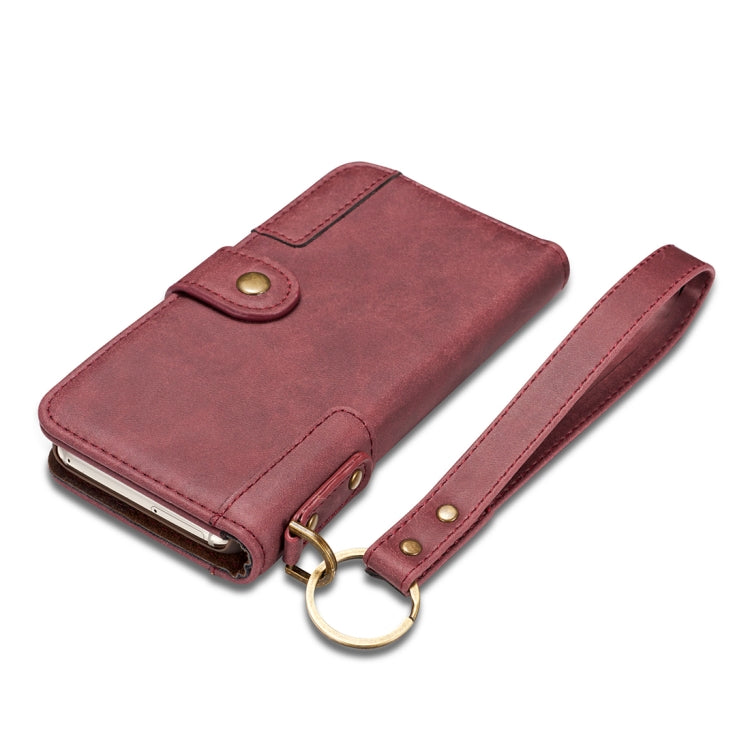 For Galaxy S8+ Retro Cowhide Texture Horizontal Flip Case with Card Slots & Wallet & Holder & Hand Strap