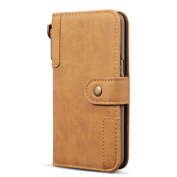 For Galaxy S8+ Retro Cowhide Texture Horizontal Flip Case with Card Slots & Wallet & Holder & Hand Strap