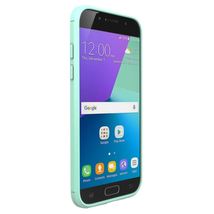 For Smasung Galaxy A5 / A520 (2017) Brushed Carbon Fiber Texture Shockproof TPU Protective Case