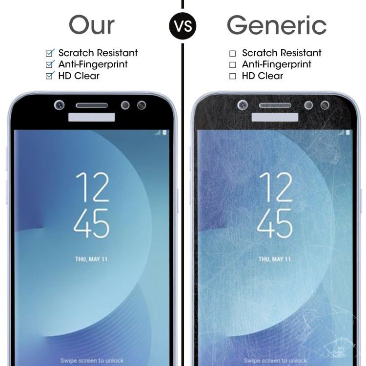 For Galaxy J5 (2017) (EU Version) 0.26mm 9H Surface Hardness 2.5D Curved Silk-screen Full Screen Tempered Glass Screen Protector