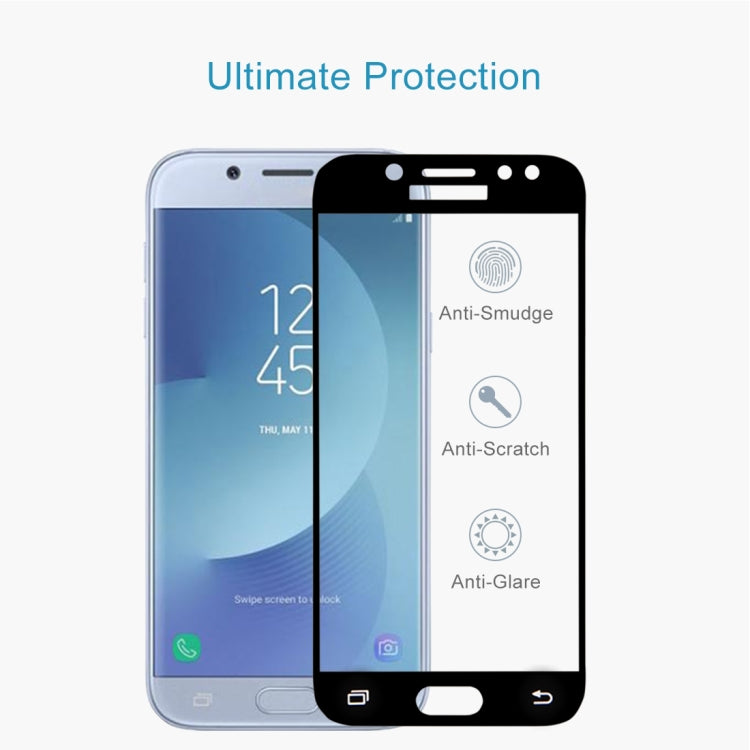 For Galaxy J5 (2017) (EU Version) 0.26mm 9H Surface Hardness 2.5D Curved Silk-screen Full Screen Tempered Glass Screen Protector