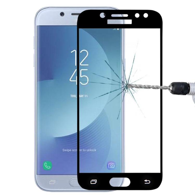 For Galaxy J5 (2017) (EU Version) 0.26mm 9H Surface Hardness 2.5D Curved Silk-screen Full Screen Tempered Glass Screen Protector