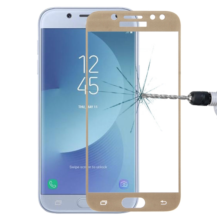 For Galaxy J5 (2017) (EU Version) 0.26mm 9H Surface Hardness 2.5D Curved Silk-screen Full Screen Tempered Glass Screen Protector