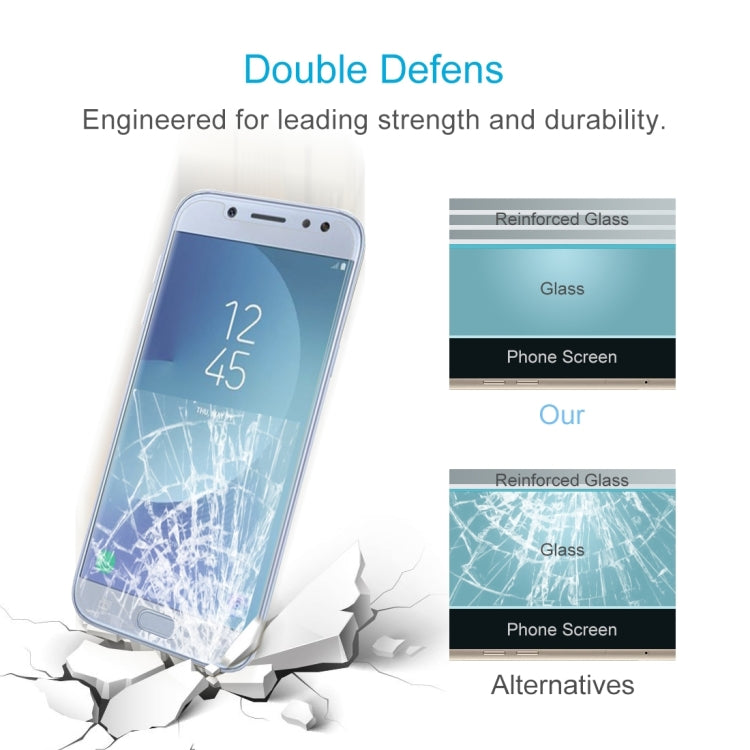 1 PCS For Galaxy J5 (2017) (EU Version) 0.26mm 9H Surface Hardness 2.5D Explosion-proof Non-full Screen Tempered Glass Screen Film