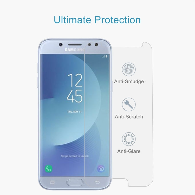 100 PCS For Galaxy J5 (2017) (EU Version) 0.26mm 9H Surface Hardness 2.5D Explosion-proof Non-full Screen Tempered Glass Screen Film